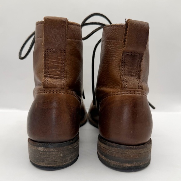 Vintage Shoe Company Lilly Leather High Top Boots Style VS2302 in brown Size 7 - Picture 8 of 11